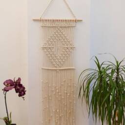 New Home Gift, Boho Macrame Decor, Wall Hanging Tapestry - thumbnail 4
