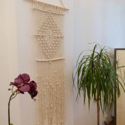 New Home Gift, Boho Macrame Decor, Wall Hanging Tapestry - thumbnail 3