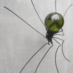 Fetching Green Sun Catcher Window Spider Hanging Art - thumbnail 2