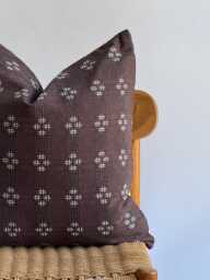 "Purple Boho Pillow Cover Hill Tribe Woven Cotton, Home Decor - 20"" X 20" - thumbnail 1