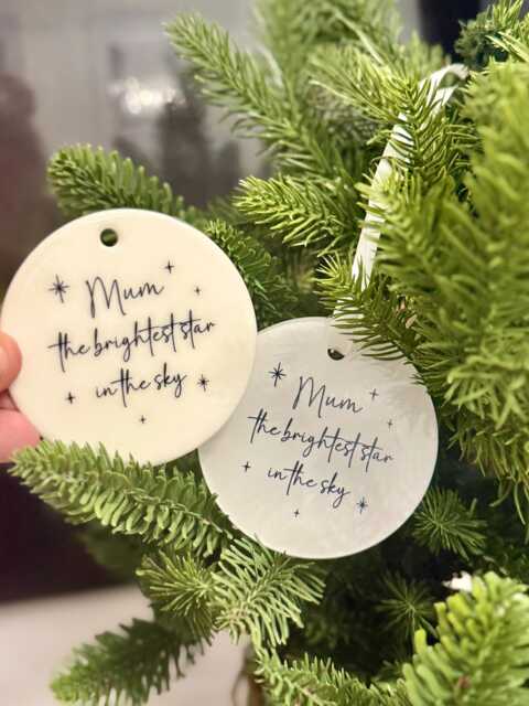 "Personalised Memorial Christmas Bauble ""Brightest Star" - image 1