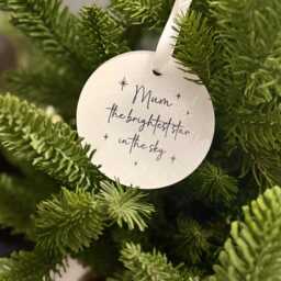 "Personalised Memorial Christmas Bauble ""Brightest Star" - thumbnail 4
