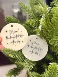 "Personalised Memorial Christmas Bauble ""Brightest Star" - thumbnail 1