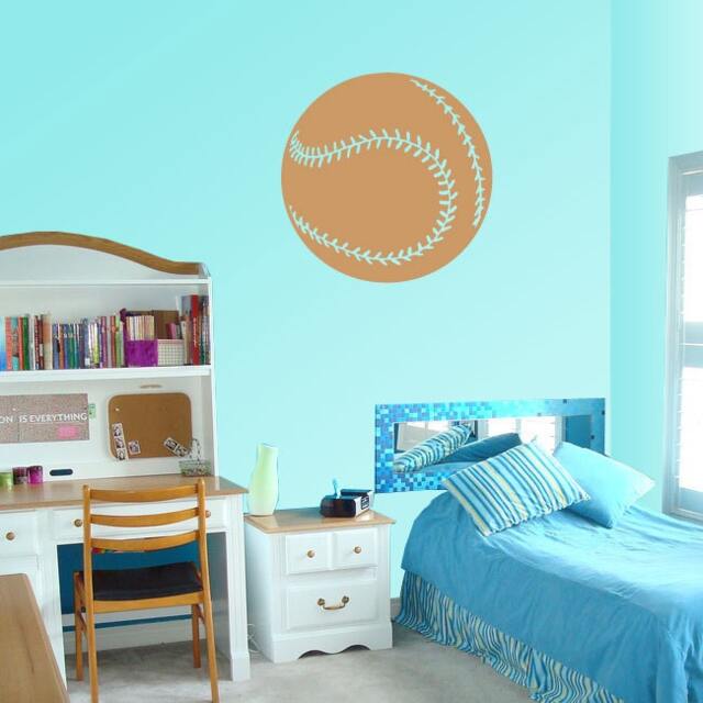 Baseball Ball Vinyl Wall Decal Or Car Sticker - Baseballst022Et - image 1