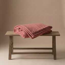 Custom Linen Blanket, Natural Bedspread, Cotton Or Wool Fill Quilt Comforter