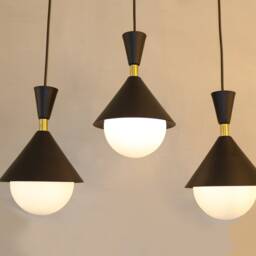 Chandelier Lighting Metal & Glass Ceiling Lamp Vanity Light Fixture, Sconce - Autumn Model Ranor Design - thumbnail 2