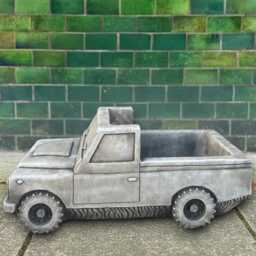 Large Concrete Car Planter Cement Truck Flower Pot Garden Sculpture Vehicle Decor Outdoor Ornament Handmade Stone - thumbnail 1