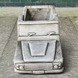 Large Concrete Car Planter Cement Truck Flower Pot Garden Sculpture Vehicle Decor Outdoor Ornament Handmade Stone - thumbnail 3