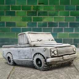 Large Concrete Car Planter Cement Truck Flower Pot Garden Sculpture Vehicle Decor Outdoor Ornament Handmade Stone - thumbnail 2