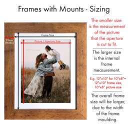 Scandi Black & Distressed Silver Picture Frame With Blue Mount - thumbnail 4