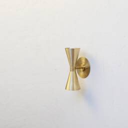 Brass Wall Sconce Light With, Modern Brass Light, Mid Century Wall Sconce Minimal Light, Ul Listed, No.0436 - thumbnail 2