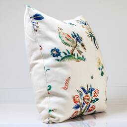 Schumacher Magical Menagerie Linen Pillow Cover, Birds Print - thumbnail 2