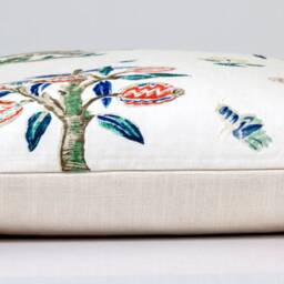 Schumacher Magical Menagerie Linen Pillow Cover, Birds Print - thumbnail 3