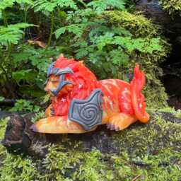 Small Red Ghost Of The Pridemother Feral Druid 12cm 3D Printed Figure - thumbnail 2