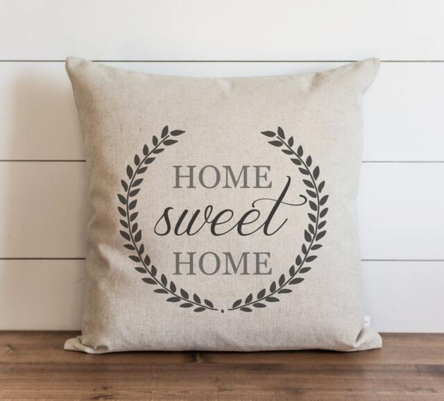 Home Sweet 20 X Pillow Cover // Housewarming Gift Throw Cushion For Them Accent - image 1