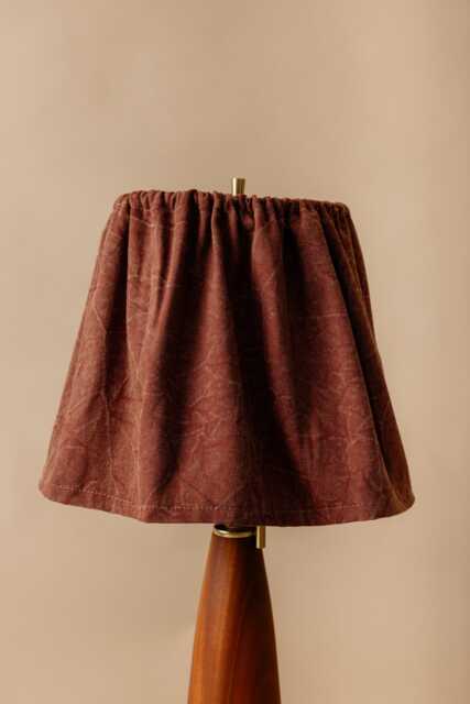 Curtain Lampshade/Brick Red - image 1