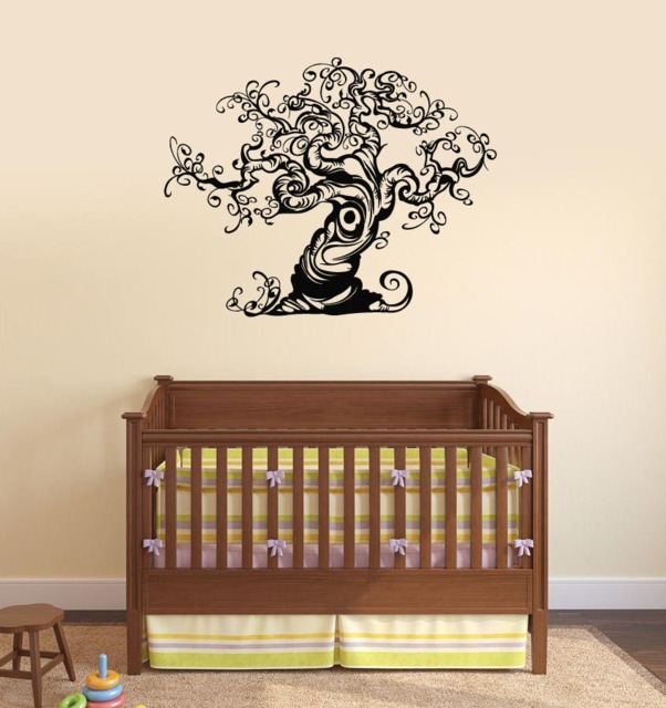 Beautiful Tree Vinyl Wall Decal Nature Room Decoration Idea Stickers Mural - #2635Di - image 1