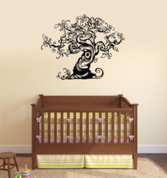 Beautiful Tree Vinyl Wall Decal Nature Room Decoration Idea Stickers Mural - #2635Di - thumbnail 1