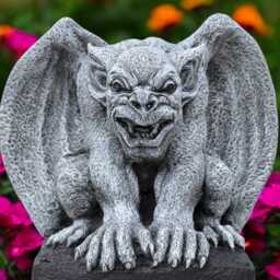 Concrete Gargoyle Statue Stone Gothic Figurine Outdoor Guardian Sculpture Cement Garden Decor Gremlin Yard Ornament Halloween Lover Gift - thumbnail 3