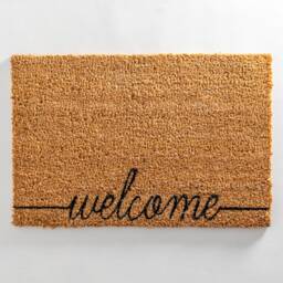 Welcome Scribble Doormat - Double Door Mat Long Home Decor Coir Eco Friendly Doormat - thumbnail 3