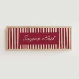 Joyeux Noel Christmas Print French Wide Format Vintage Retro Style - thumbnail 3
