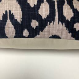 "Iliv Marrakech Ink Blue Ikat Aztecrint Cushion Cover 16"" 18" - thumbnail 2