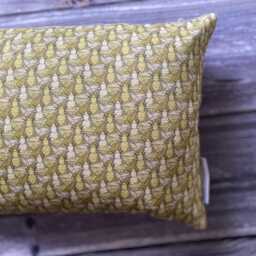Handmade Bee Print Oblong Cushion - thumbnail 3
