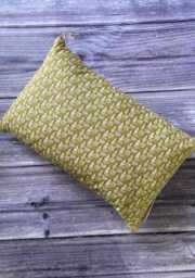 Handmade Bee Print Oblong Cushion - thumbnail 1