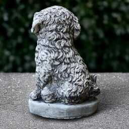 Concrete Labrador Decoration Outdoor Dog Sculpture Cement Memorial Stone Pet Ornament Dog Lover Gift Handmade Art - thumbnail 4