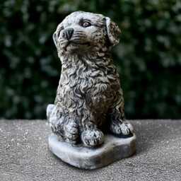 Concrete Labrador Decoration Outdoor Dog Sculpture Cement Memorial Stone Pet Ornament Dog Lover Gift Handmade Art - thumbnail 3