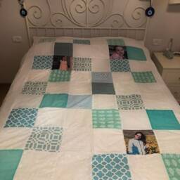 Christmas Gifts, Gift For Grandparents, Christmas Mom, Personalized Quilt, Photo Blanket, Quilt With Photos.patches Quilt - thumbnail 2