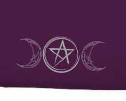 Gothic Pentacle Duvet Cover, Goddess Bedding - Black Or Purple - thumbnail 2