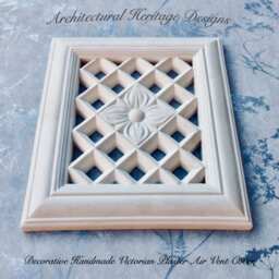 Decorative Handmade Victorian Plaster Air Vent Cover - 240mm X 214mm - thumbnail 2