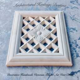 Decorative Handmade Victorian Plaster Air Vent Cover - 240mm X 214mm - thumbnail 3