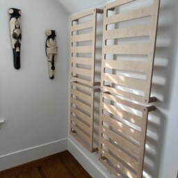 Wall Mount Shoe Organiser Rack Plywood, Made in Scotland - thumbnail 2