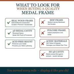 Personalised Medal Frame, Marathon Bib & Photo Display, UK Made Keepsake - thumbnail 4
