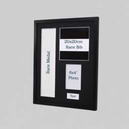 Personalised Medal Frame, Marathon Bib & Photo Display, UK Made Keepsake - thumbnail 3