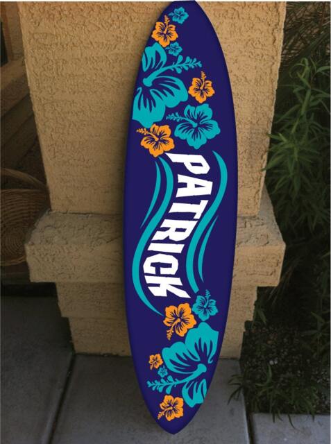 Custom Surfboard Wall Decor Hawaiian Beach Art - 48 - image 1