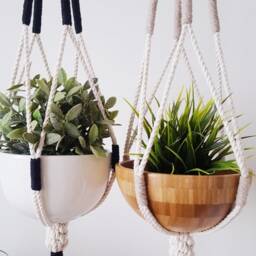 Handmade Macrame Plant Hanger 35 - thumbnail 3