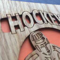 Hockey Picture Frame - 5x7 Holds 3x4 Photo- Player Gift Parent For Coach Lover Awards - thumbnail 3