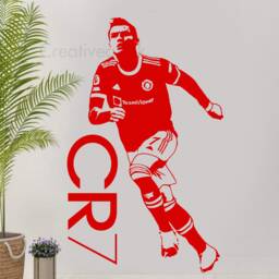 Ronaldo Celebration Wall Sticker Cr7 Football Art For Kids Rooms Mu - thumbnail 3