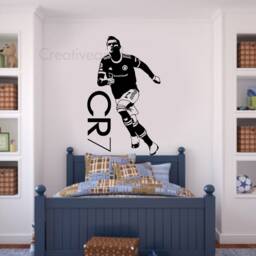 Ronaldo Celebration Wall Sticker Cr7 Football Art For Kids Rooms Mu - thumbnail 2