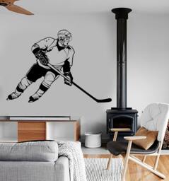 Wall Vinyl Decor Art Hockey Winter Sport Amazing Cool 1280Dz - thumbnail 1