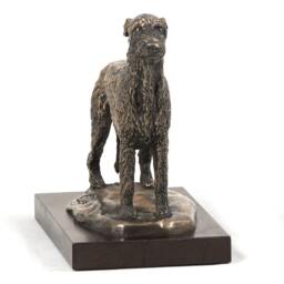 Irish Wolfhound, Dog Wooden Base Statue, Limited Edition, Artdog - thumbnail 2