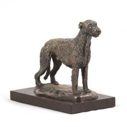 Irish Wolfhound, Dog Wooden Base Statue, Limited Edition, Artdog - thumbnail 1