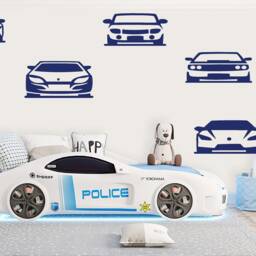 Cars Wall Decal, Sports Theme Art, Nursery Decor, Boys Room Diy Nm079 - thumbnail 3