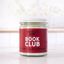Book Club - Book Candle For Readers Bookish Scented Candle, Wine Scent - thumbnail 2