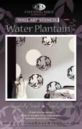 Reusable Stencil Water Plantain Med -Easy Wall Decor With Stencils - thumbnail 4