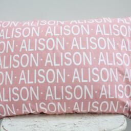 Personalized Pillowcase Pillow Case Name Game Petunias Soft Luxury Photography Birthday Gift Girl Boy Toddler Child Kid Tween - thumbnail 2