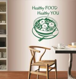 In-Style Decals Wall Vinyl Decal Home Decor Art Sticker Healthy Food You Phrase Breakfast Cereal Kitchen Restaurant Mural Design 290 - thumbnail 2